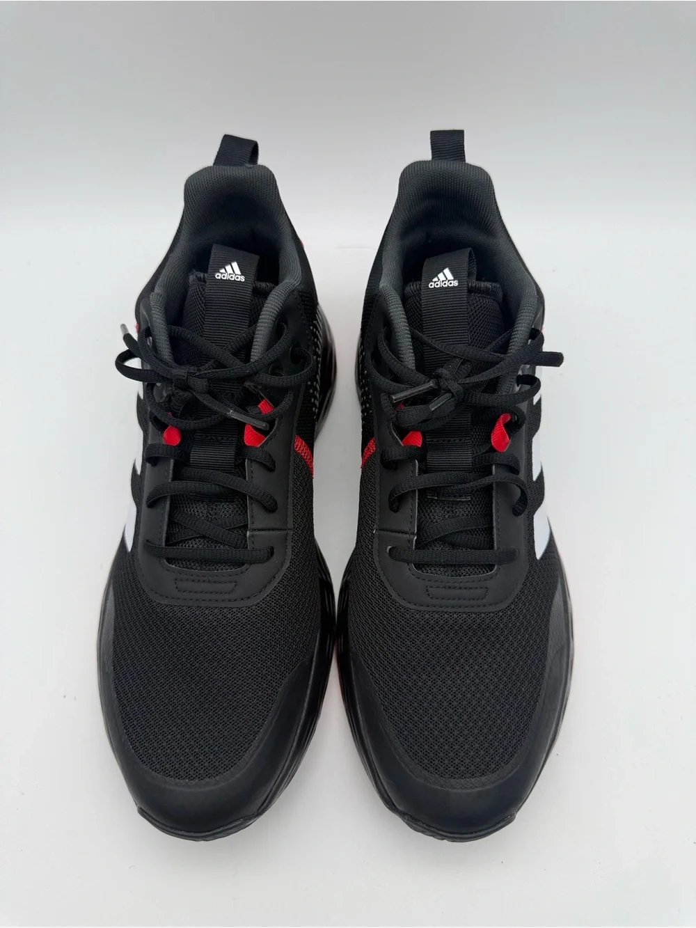 BRAND NEW Adidas Own The Game Black/Red Basketball Sneakers H00471 Sz 10.5 US